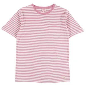 Armor Lux Striped T-Shirt Bubblegum / Nature