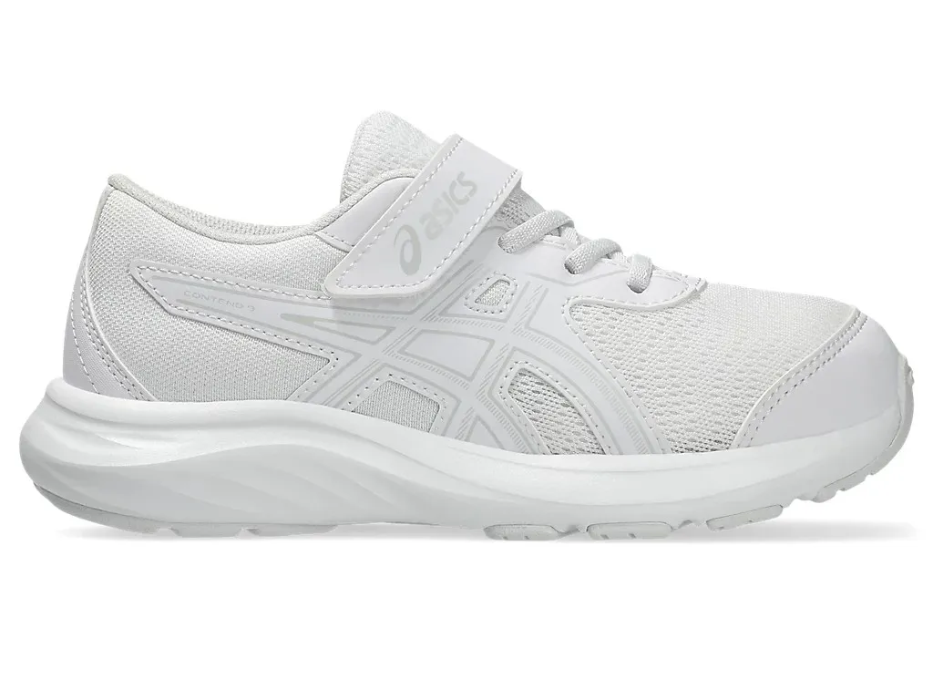 ASICS CONTEND 9 PS - KIDS - WHITE/GLACIER GREY