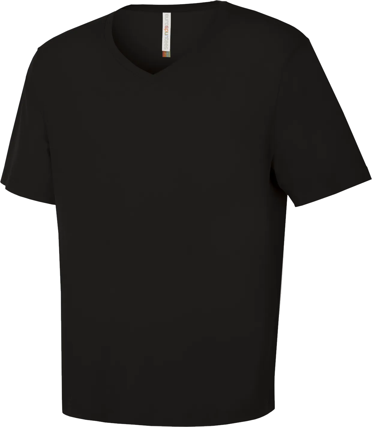 ATC™ EUROSPUN® Ring Spun V-Neck T-Shirt Black