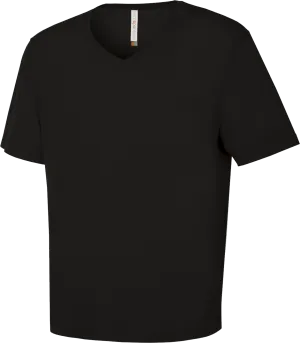 ATC™ EUROSPUN® Ring Spun V-Neck T-Shirt Black