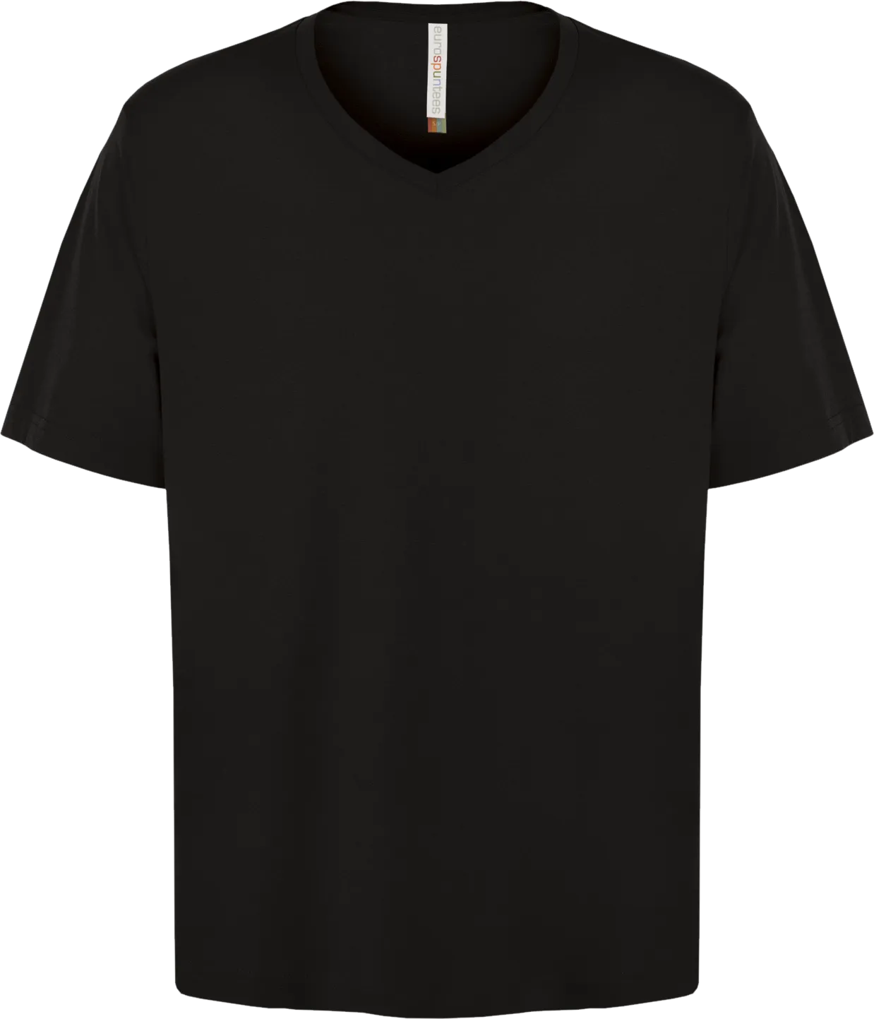 ATC™ EUROSPUN® Ring Spun V-Neck T-Shirt Black