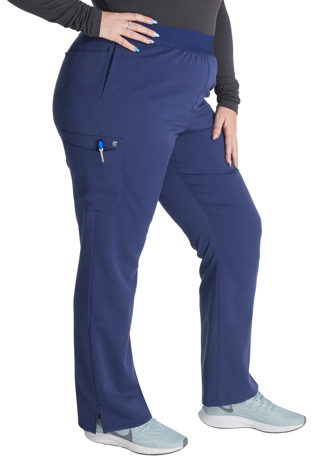 Atmos CK136A Mid Rise Pull-on Straight Leg Pants Navy