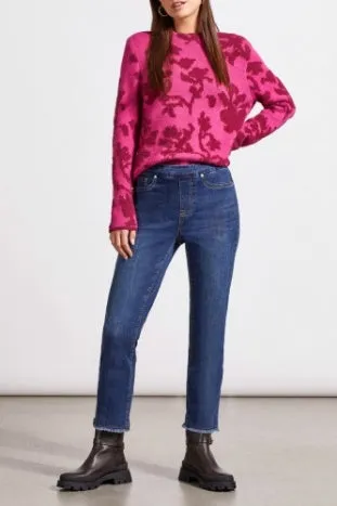 AUDREY PULL-ON STRAIGHT CROP PANT