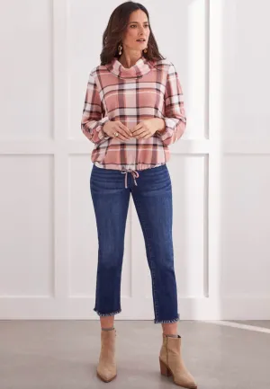 AUDREY PULL-ON STRAIGHT CROP PANT