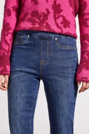 AUDREY PULL-ON STRAIGHT CROP PANT