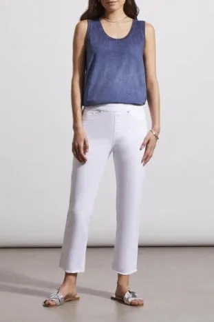 AUDREY PULL-ON STRAIGHT CROP PANT