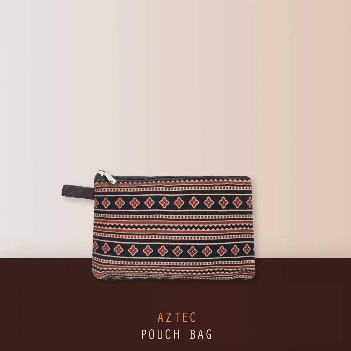 Aztec Block Printed Pouch