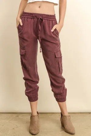 BANDIT CARGO PANTS BURGUNDY