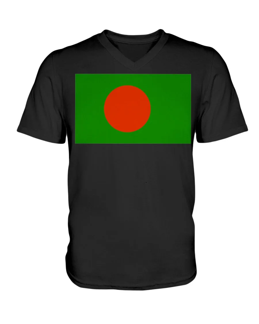 Bangladesh Flag  V-Neck T-Shirt