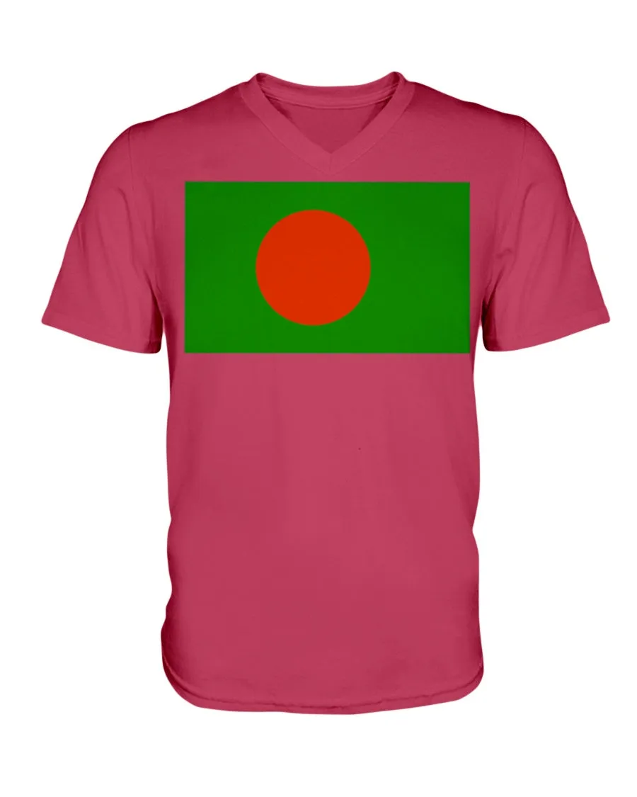 Bangladesh Flag  V-Neck T-Shirt