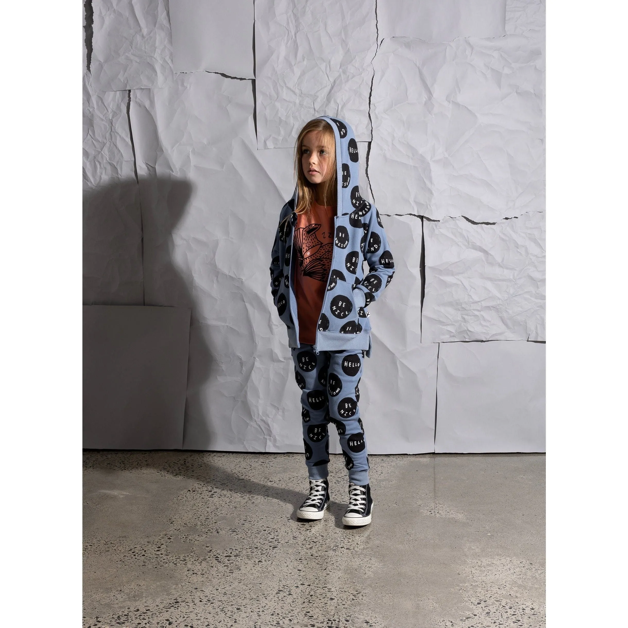 Be Things Furry Trackies - Cornflower