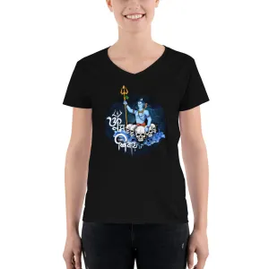 Bengali Lightweight V-Neck T-Shirt - Om Namah Shivay-01