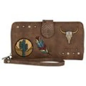 BG2163804W Wallet- Catchfly Sedona Tonal Brn w/Tooling