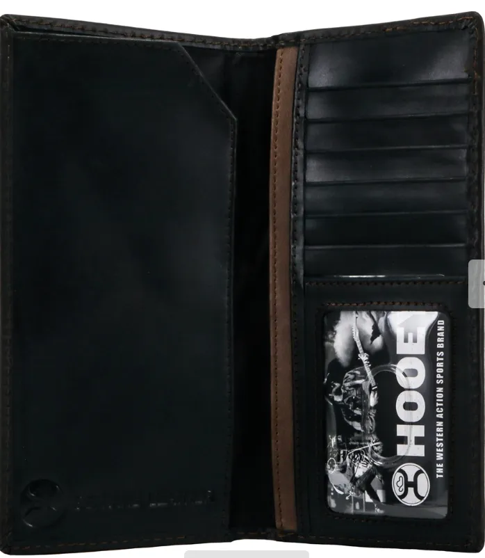 BGHW001--BK Rodeo Wallet - Hooey- "Hooey Classic" Doubled Stitched Edge