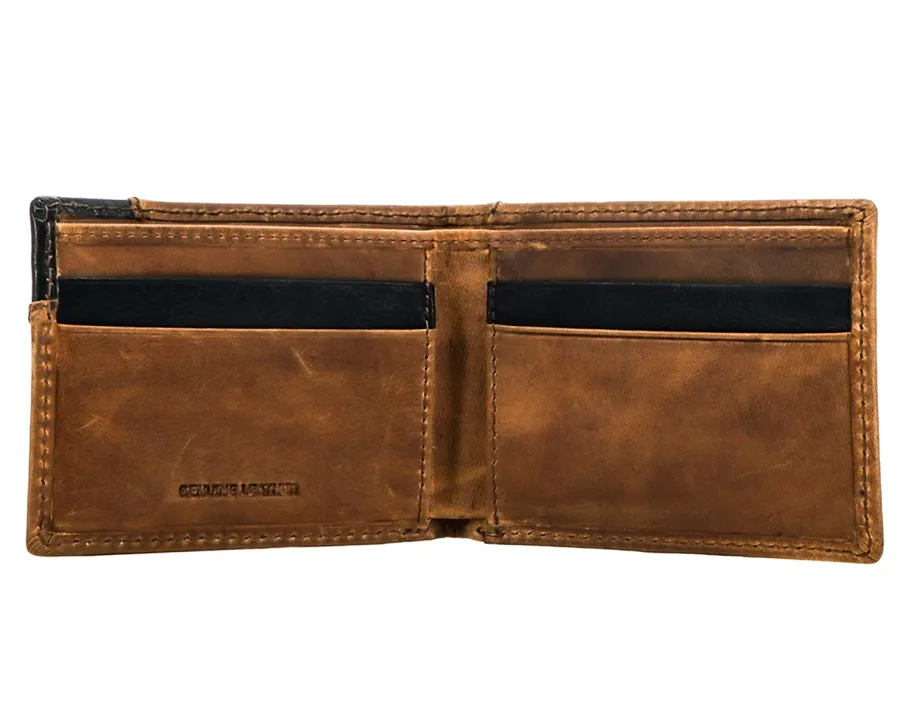 BGRFBF006--BRBK Wallet - Hooey- "Shiloh" Diamond Patchwork- Bifold