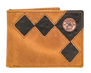BGRFBF006--BRBK Wallet - Hooey- "Shiloh" Diamond Patchwork- Bifold