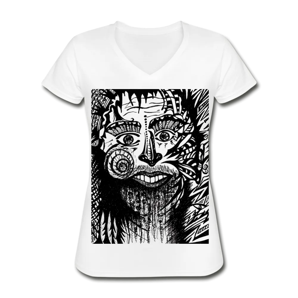 BLACK & WHITE COLLECTION WOMEN'S V-Neck T-Shirt