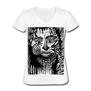 BLACK & WHITE COLLECTION WOMEN'S V-Neck T-Shirt