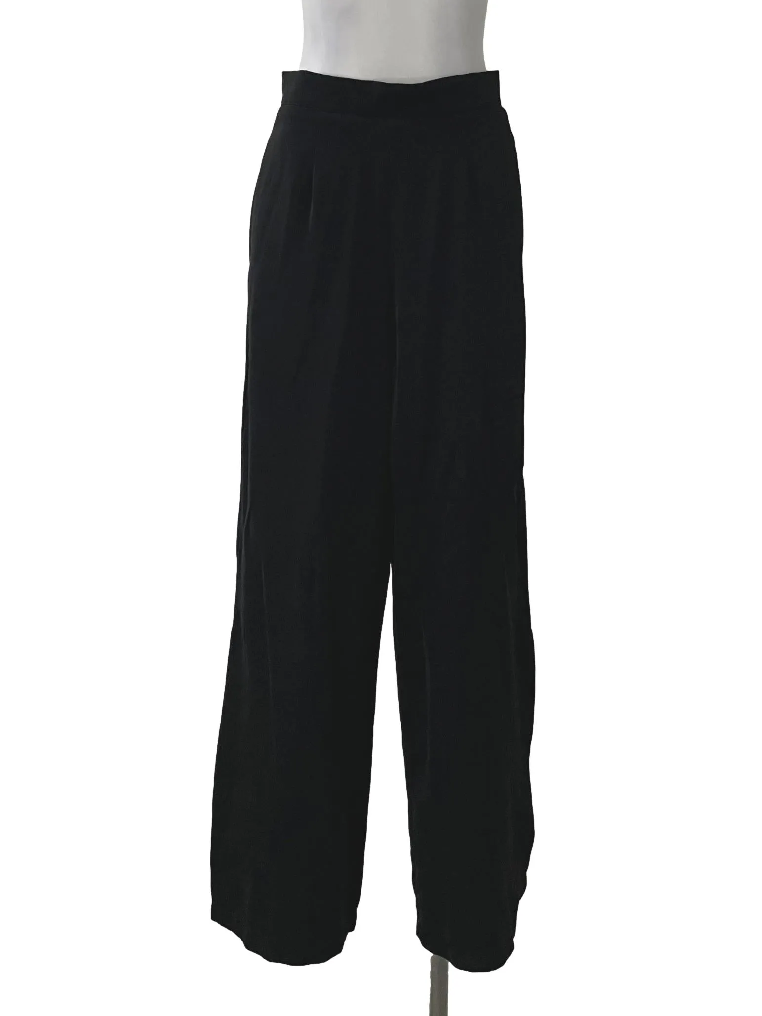 Black Pleated High Waisted Pants