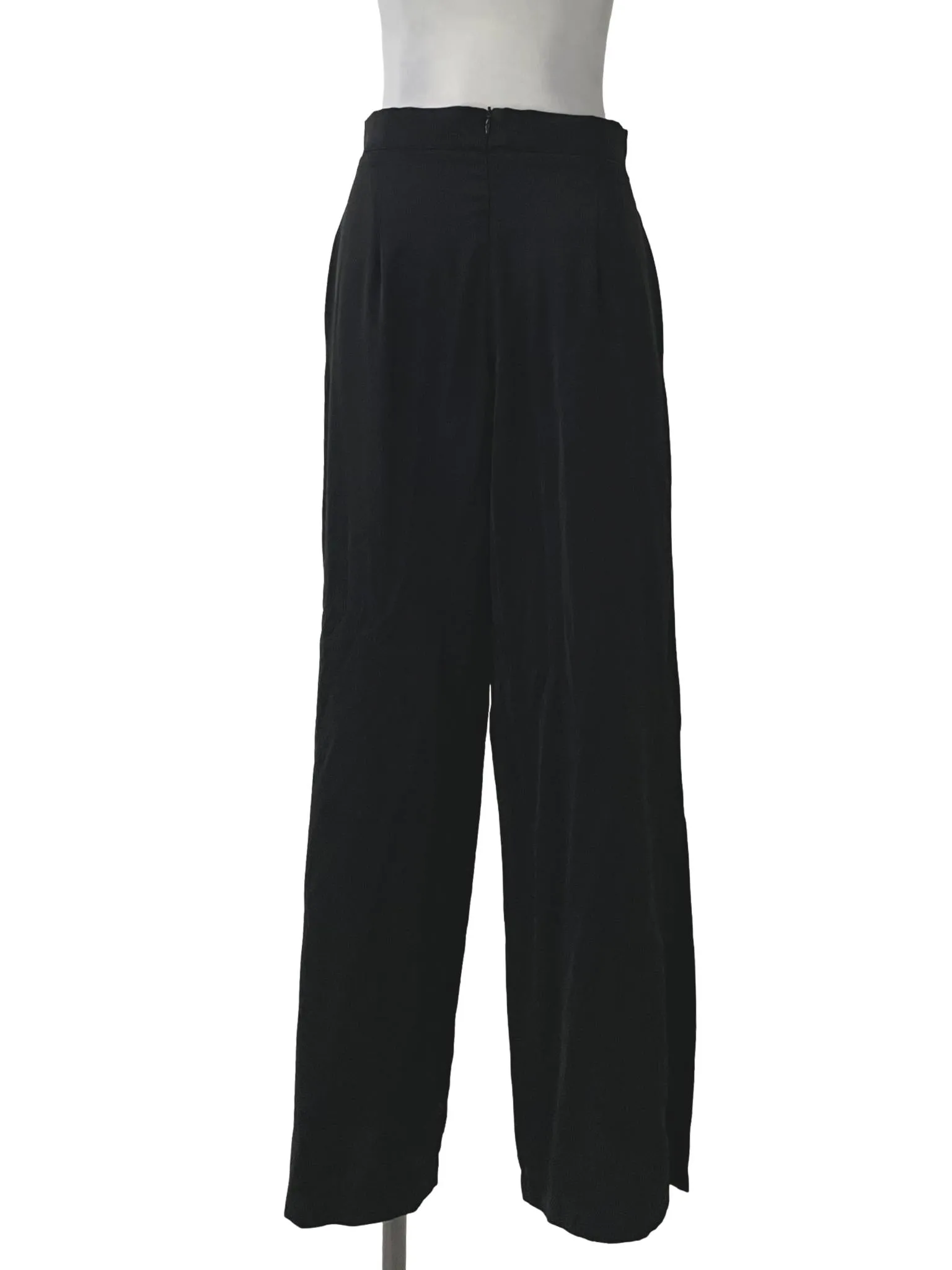 Black Pleated High Waisted Pants