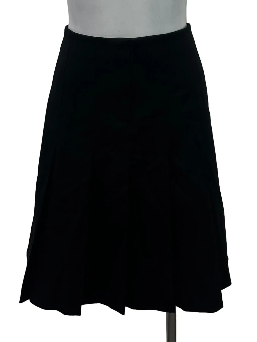 Black Pleated Mini Skirt