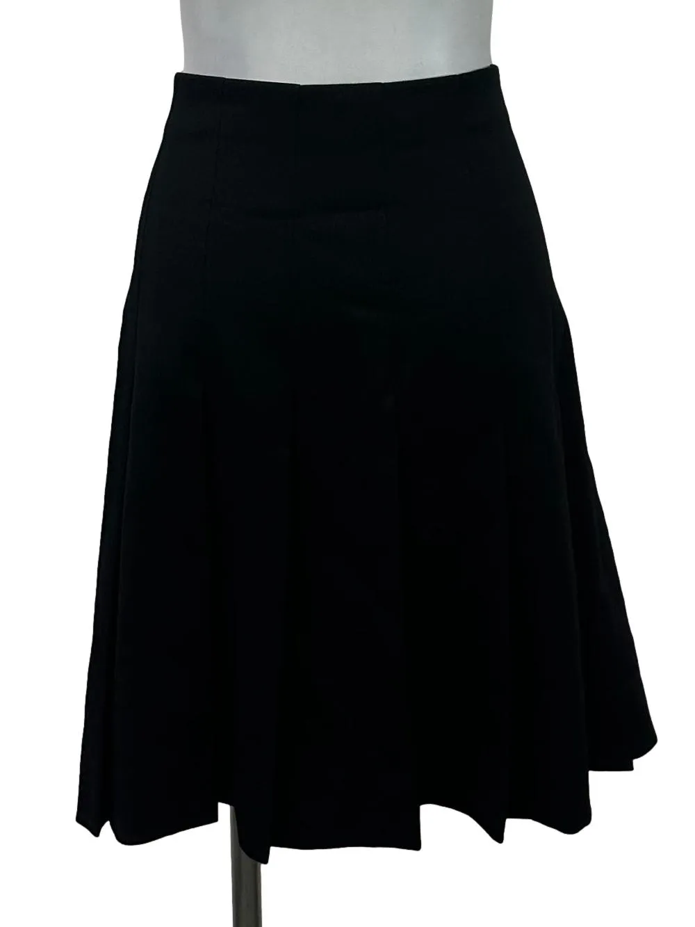 Black Pleated Mini Skirt