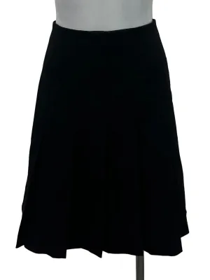 Black Pleated Mini Skirt