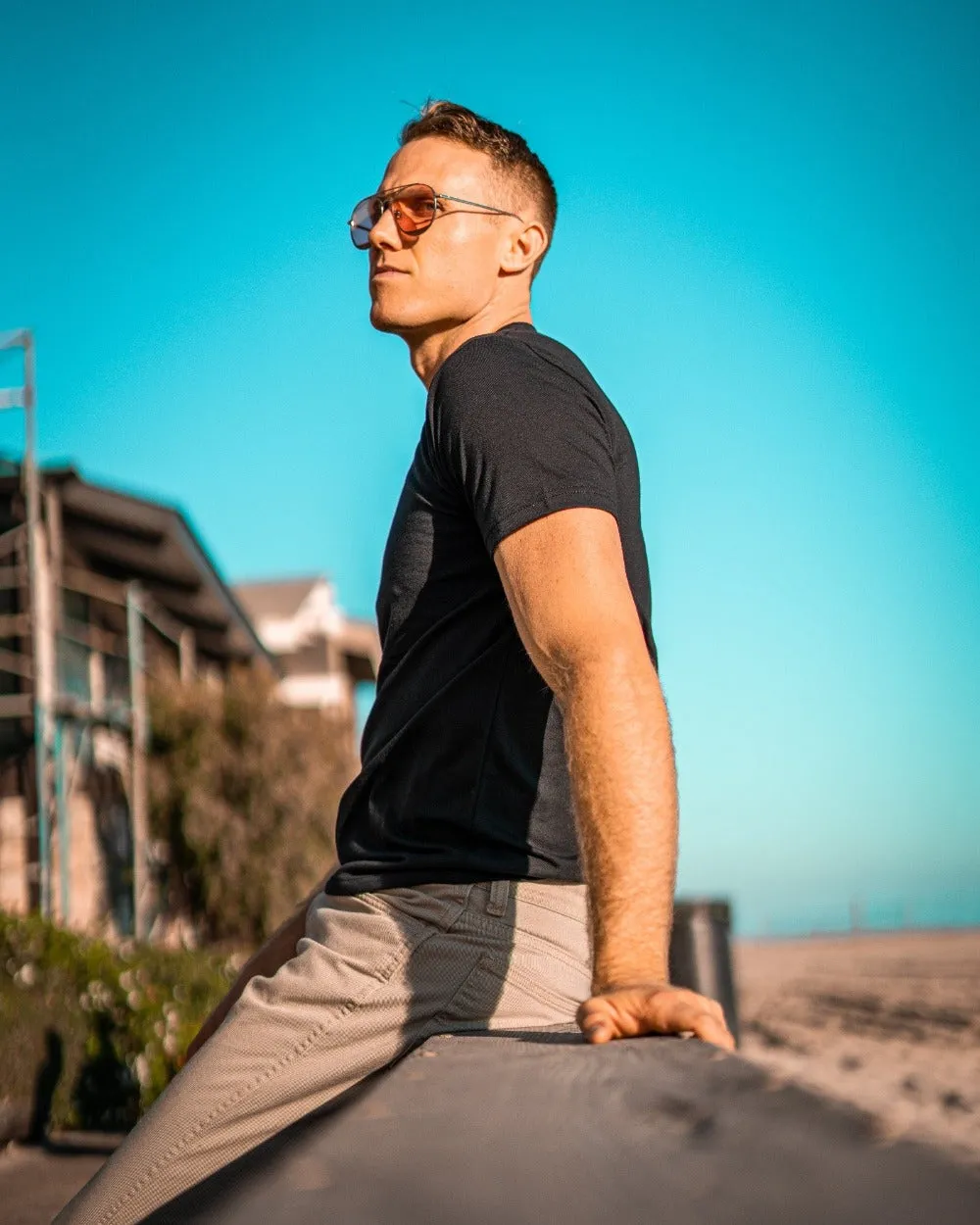 Black V Neck T-Shirt