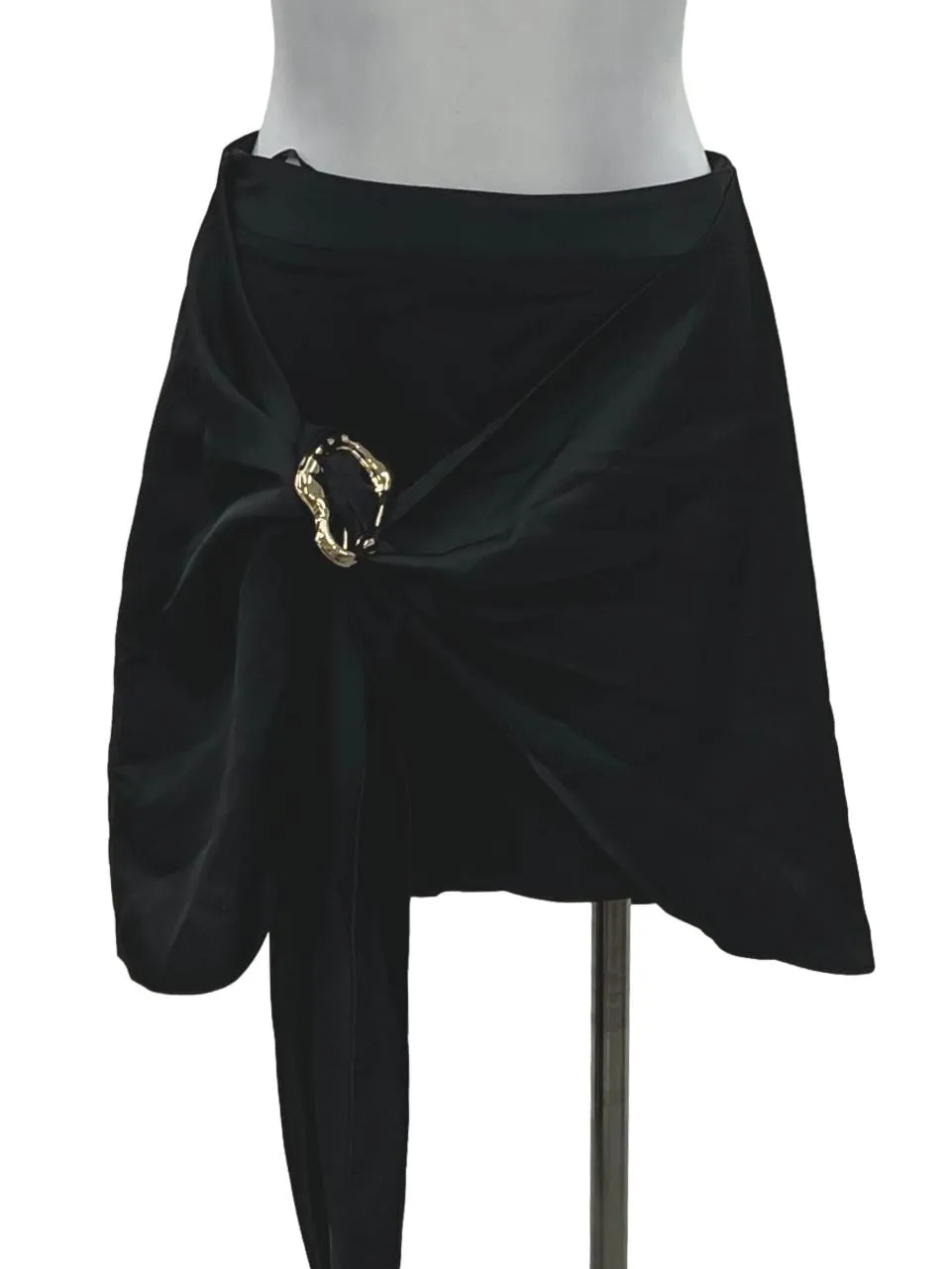 Black Wrap Skirt