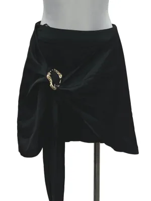 Black Wrap Skirt
