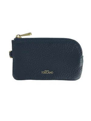 Blue Leather Aimee Coin Pouch