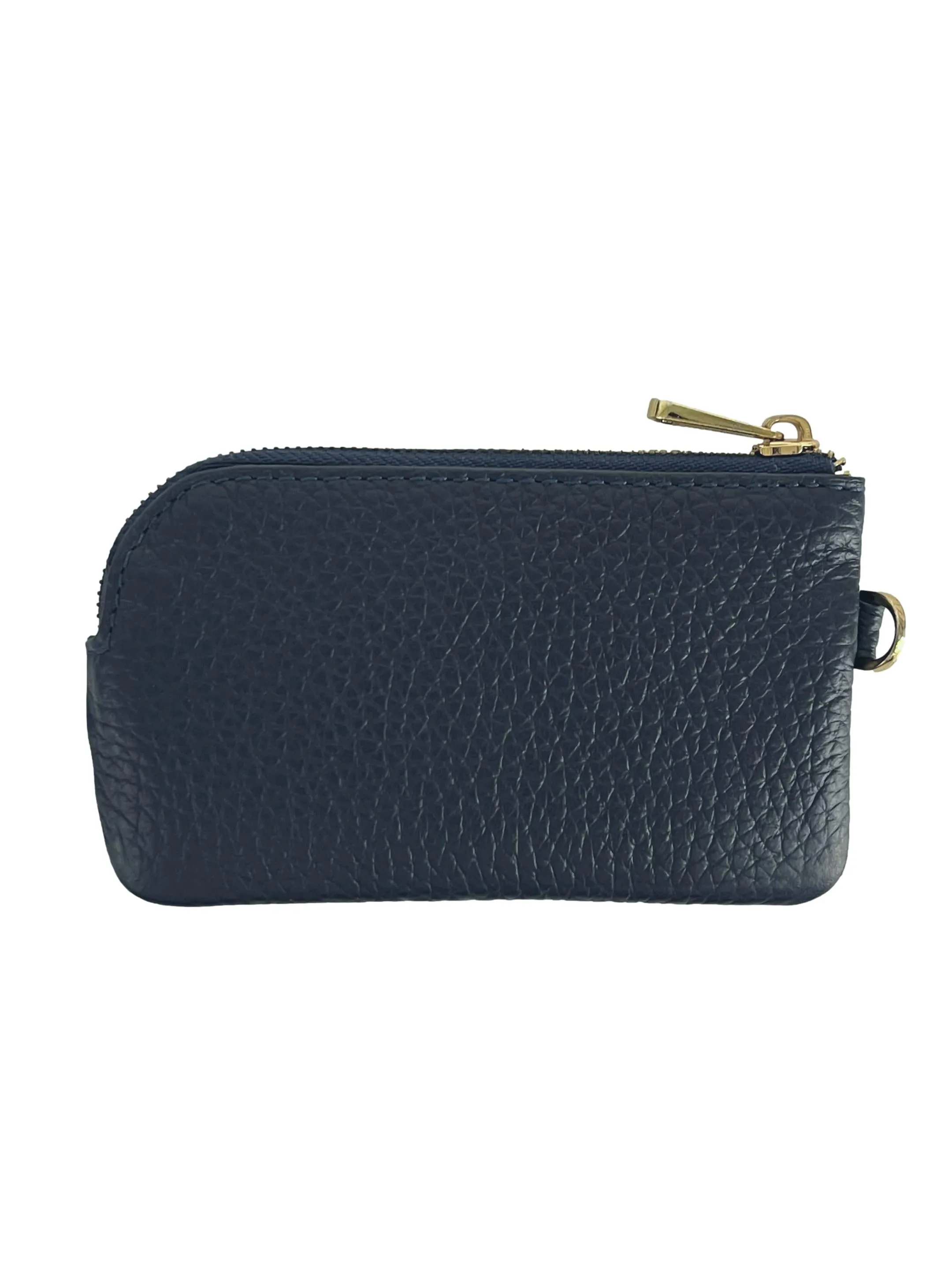 Blue Leather Aimee Coin Pouch