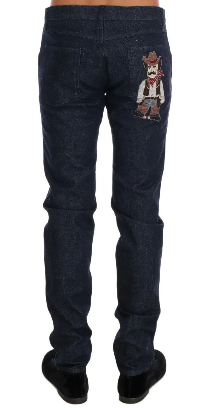 Blue SICILIAN WESTERN Cowboy Jeans