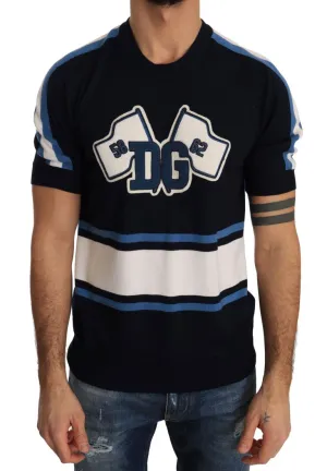 Blue Wool DG Pullover T-Shirt