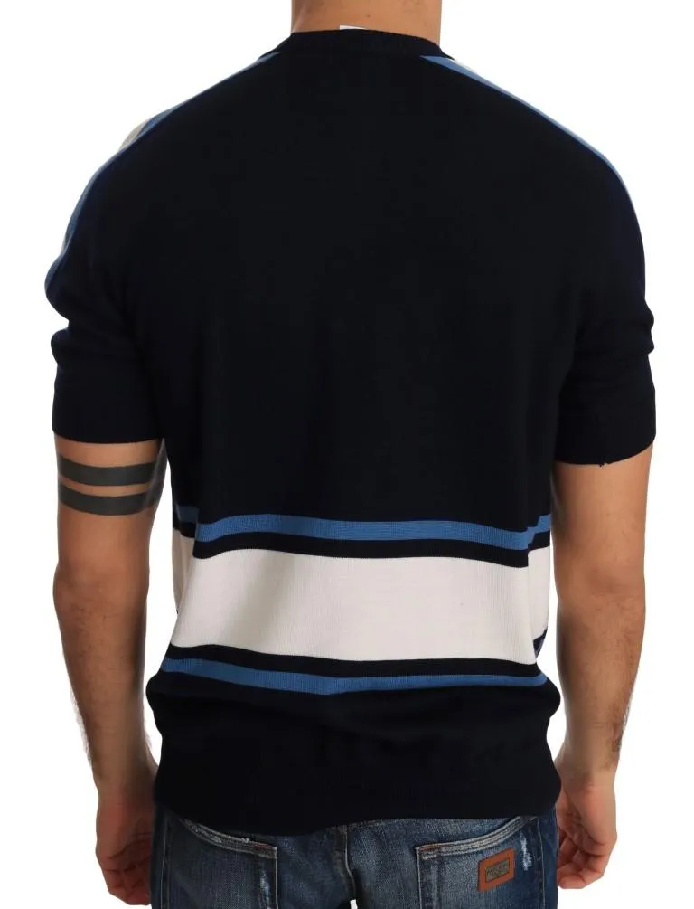 Blue Wool DG Pullover T-Shirt