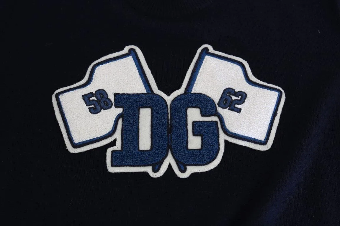 Blue Wool DG Pullover T-Shirt
