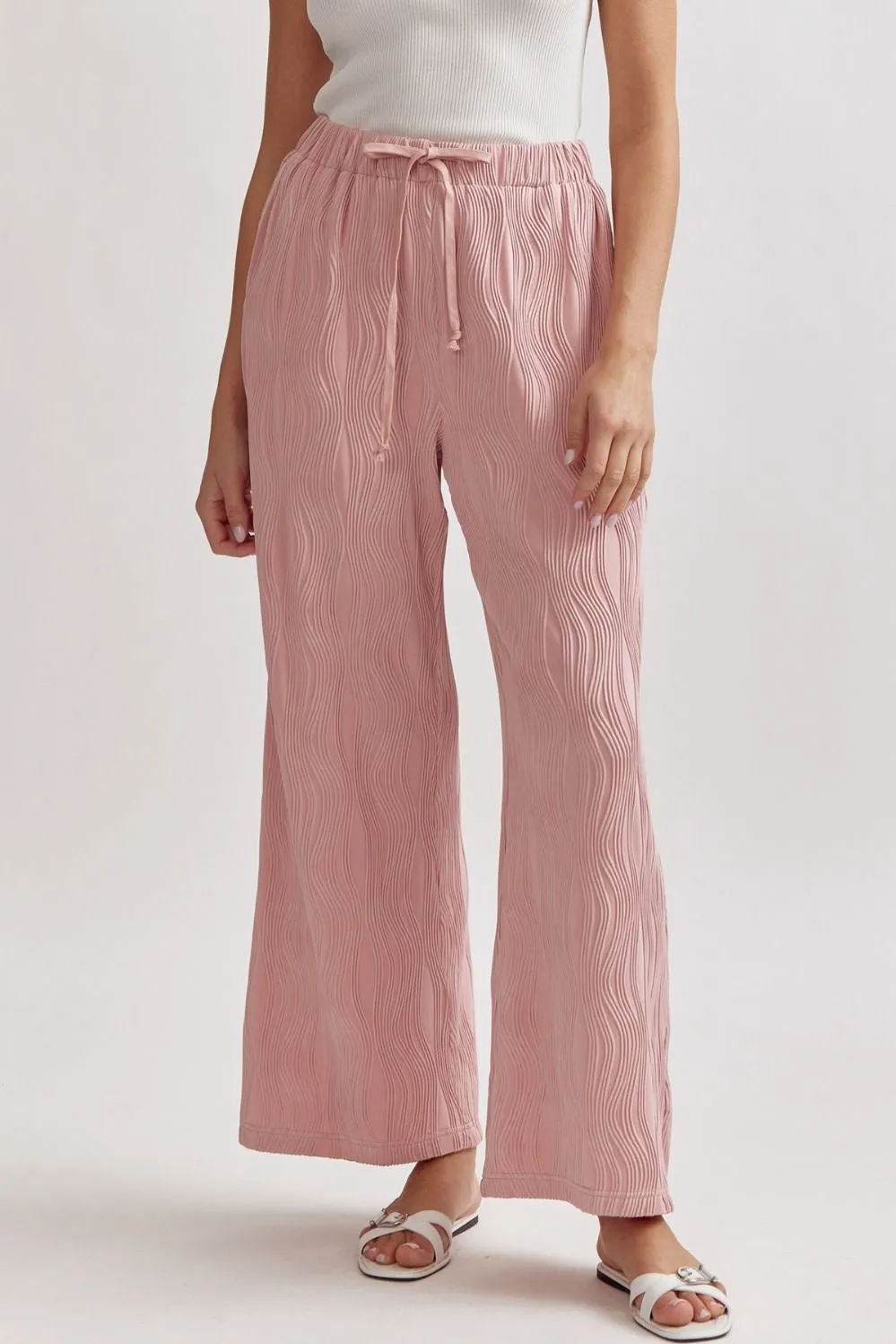 Blush Plisse Pants