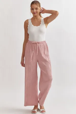 Blush Plisse Pants