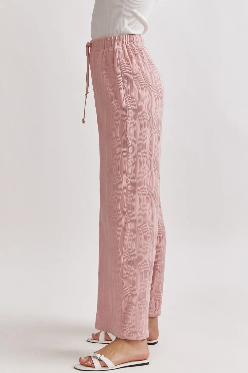 Blush Plisse Pants