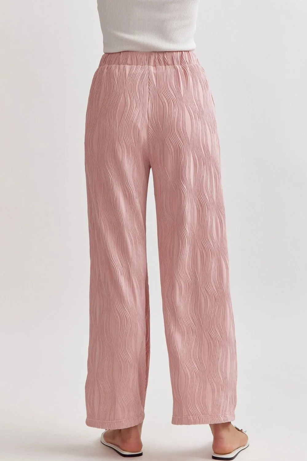 Blush Plisse Pants