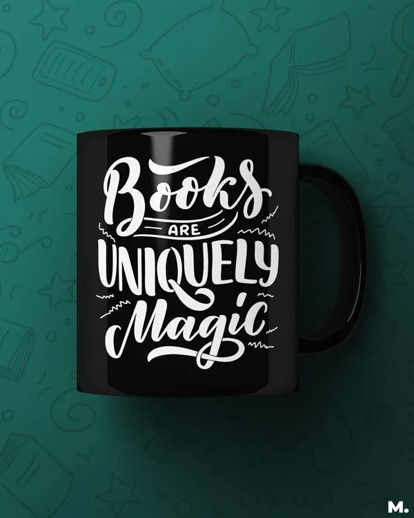 Books are uniquely magic printed mugs