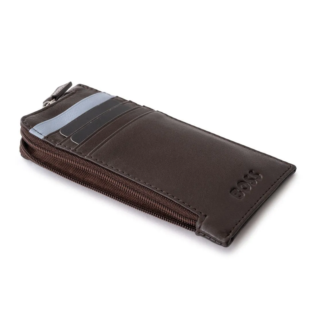 BOSS Zip It Cardholder - BRN