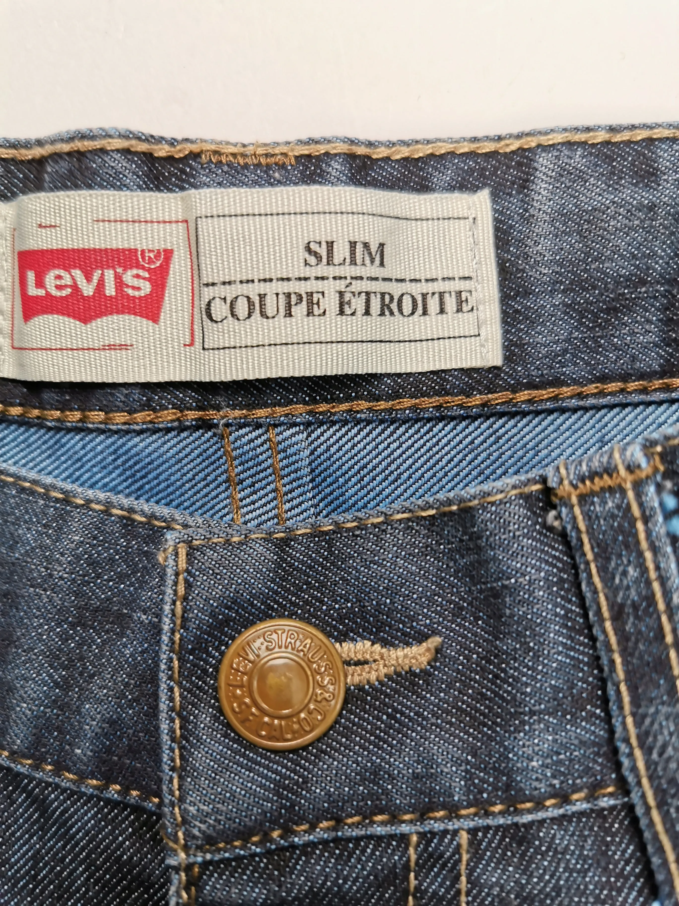 BOY SIZE 14 YEARS - LEVI'S 511, Slim Fit, Dark Wash Jeans EUC B57