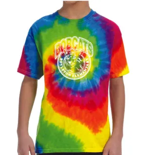 (Boylston Bobcats) Tie-Dye Short Sleeve Shirt- YOUTH CD100y