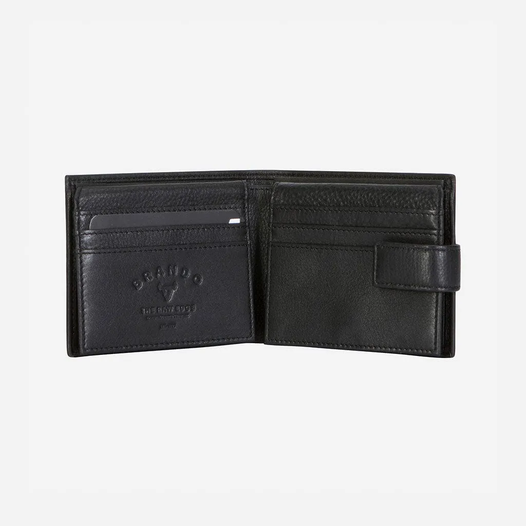 Brando Essential Leather Executive Wallet Black