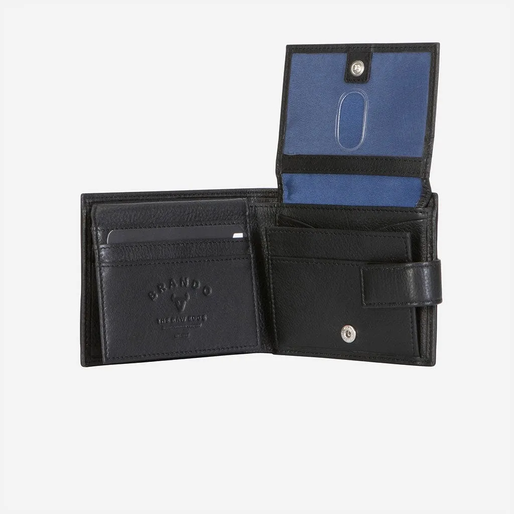 Brando Essential Leather Executive Wallet Black