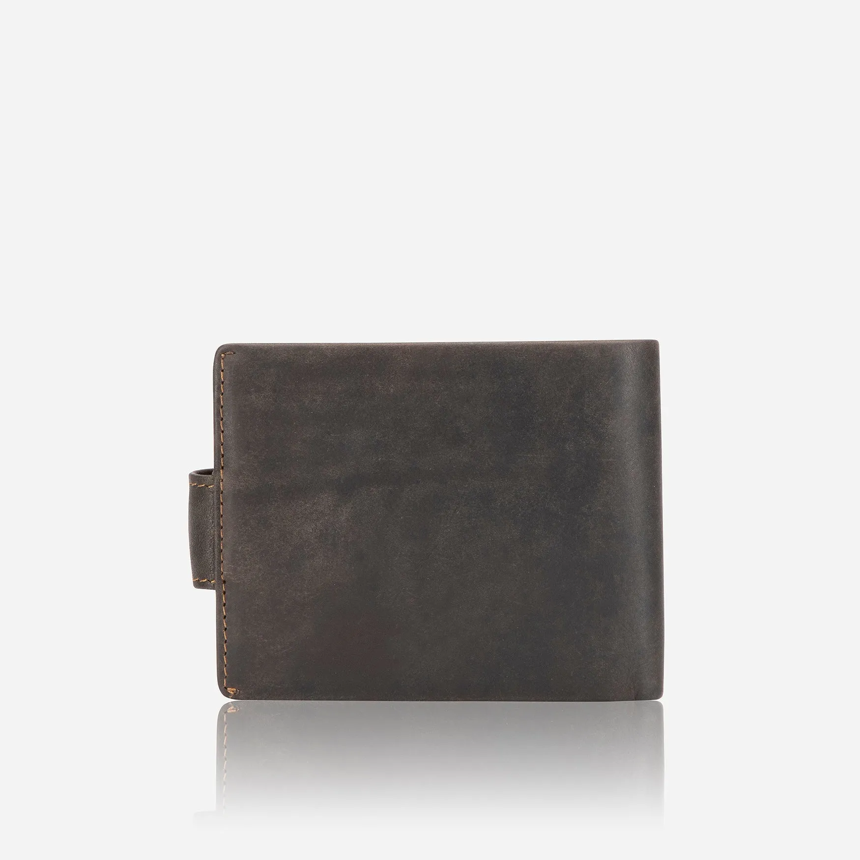 Brando Executive Leather Press Stud Wallet Brown