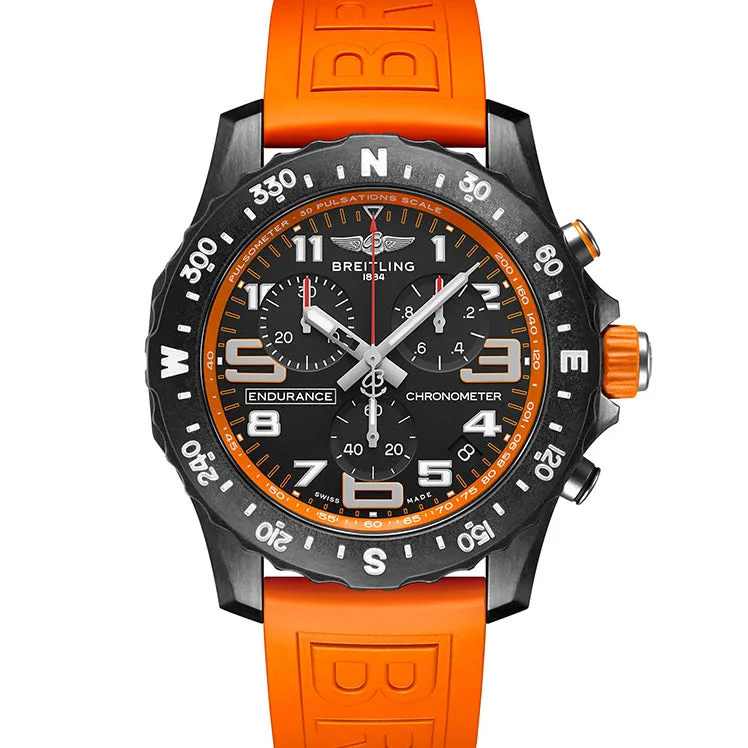 Breitling Endurance Pro 44 with Orange Strap