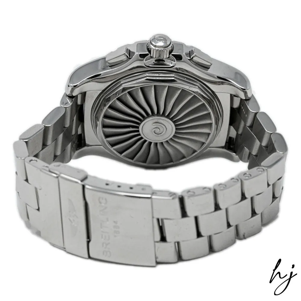 Breitling Men's AirWolf Stainless Steel 43.5mm Blue Digital Dial Watch Reference #: A78363