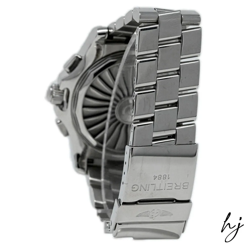 Breitling Men's AirWolf Stainless Steel 43.5mm Blue Digital Dial Watch Reference #: A78363